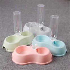 Bát ăn đôi gắn bình 2 ngăn tròn nhỏ