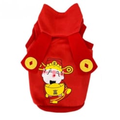 Áo nón thần tài 2023 cho chó mèo