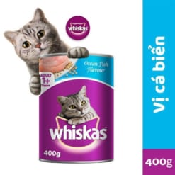 Pate mèo Whiskas lon Vị cá biển 400g