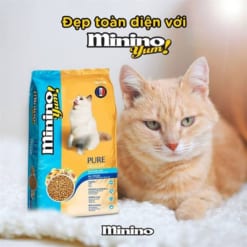 Thức ăn hạt mèo Minino Yum hải sản 350g