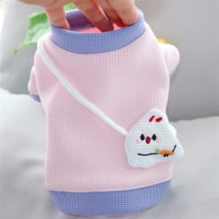 Áo thun có tay dây đeo hình thỏ