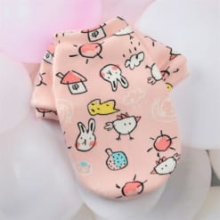 Áo nỉ thỏ gà hồng