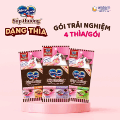 Súp thưởng dạng thìa Silver Spoon Gói 4 Thìa (Cá ngừ/cá ngừ vằn/thịt gà/hải sản)