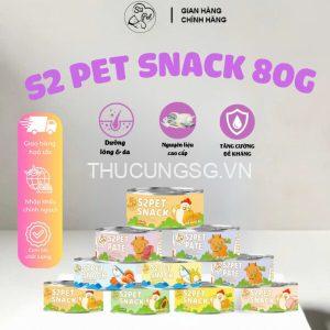 Thức ăn mèo S2Pet Snack lon 85g