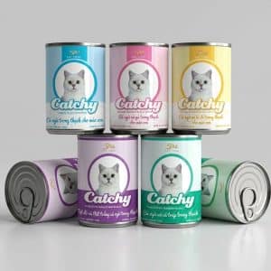Pate mèo Catchy mèo trưởng lon 400g