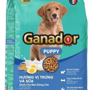 Thức ăn chó Ganador puppy trứng sữa gói 400g