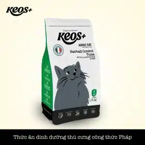 Keos Hairball - Hạt cho mèo hỗ trợ loại bỏ búi lông, vị cá ngừ