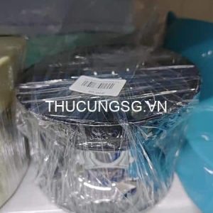 Bát ăn đế cao trong suốt mạ điện thú cưng