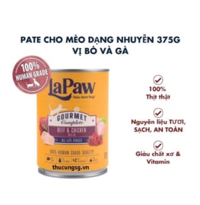 Pate mèo Lapaw lon 375g