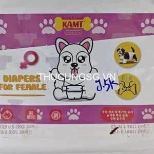 Tã bỉm chó cái KAMT size L - Bao 10 cái