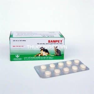 Xổ giun chó mèo Sanpet - Viên