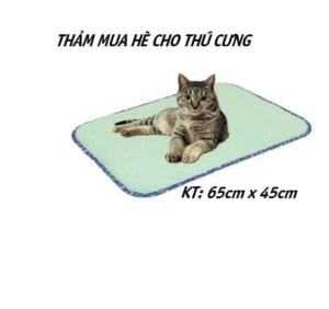 Thảm thú cưng mùa hè size M(65x45cm) màu xanh