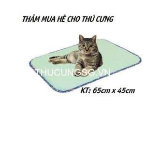 Thảm thú cưng mùa hè size M(65x45cm) màu xanh