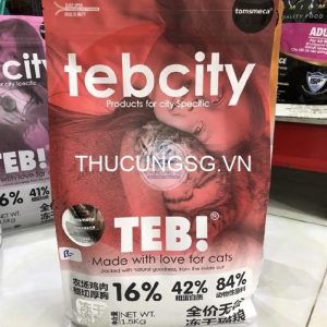 Thức ăn cho mèo Teb City bao 1.5kg