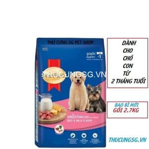 Thức ăn cho chó smartheart puppy 2.7kg - gói