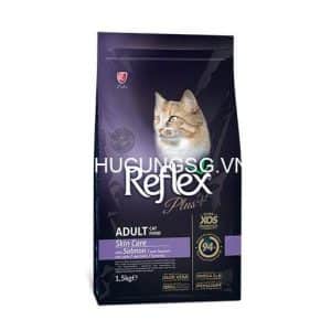 Thức ăn hạt mèo Reflex Skincare 1.5kg dưỡng lông da