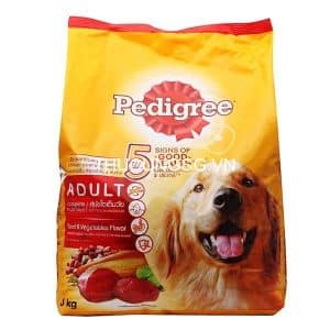 Thức ăn chó lớn Pedigree adult vị bò 1.5kg - Gói