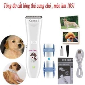 Tông đơ cạo lông chó mèo Kemei KM-1051