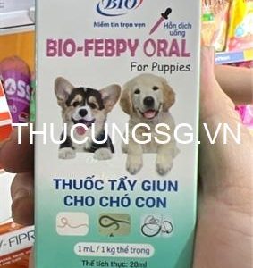 Xổ giun nước cho chó con Bio Febpy oral chai 20ml - chai