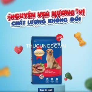 Thức ăn cho chó Smartheart Adult Roast Beef gói 3kg - gói