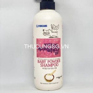 Dầu tắm forcans baby powder shampoo 550ml - chai