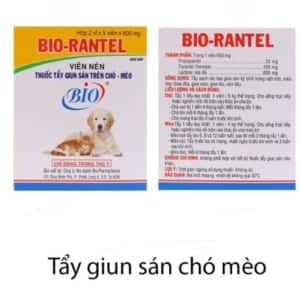Xổ giun chó mèo Bio- RANTEL - Viên