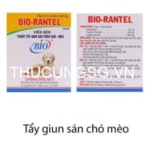 Xổ giun chó mèo Bio- RANTEL - Viên