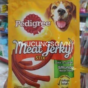Thức ăn pedigree meat jerky que tròn gà xông khói 60g - gói