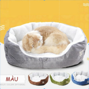 Nệm tròn dấu chân cho chó mèo