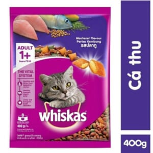 Thức ăn mèo lớn whiskas cá thu gói 400g - Gói