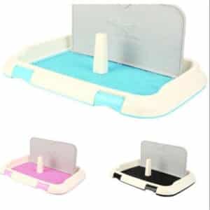 Khay vệ sinh chó có tường và trụ lớn 67x46cm - cái