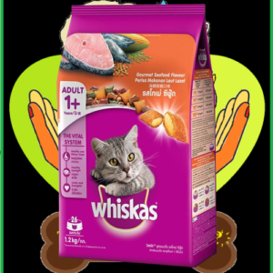 Thức ăn Hạt Whiskas Mèo Lớn Hải Sản Cá 1.2Kg