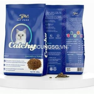 Thức ăn hạt mèo Catchy adult gói 400g - bao 40 gói