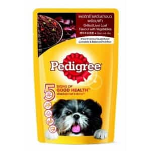Sốt chó lớn pedigree 80g vị gà gan rau - Gói