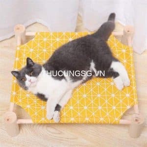 Giường nằm bằng gỗ cho thú cưng - cái