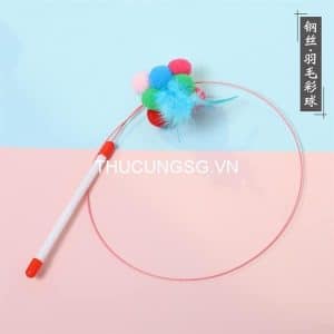 Gậy mèo cần câu chùm bóng