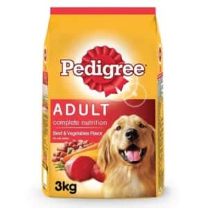Thức ăn chó lớn pedigree adult vị bò 3kg - Gói