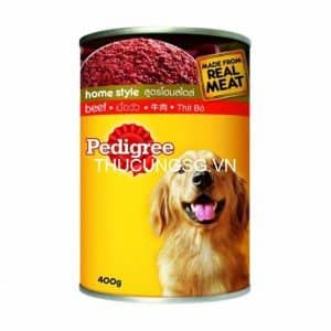 Thức ăn chó lớn pate pedigree lon 400g - HỘP