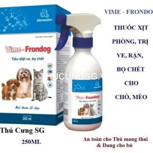 Xịt ve rận Vime Frondog cho chó mèo 250ml - Chai