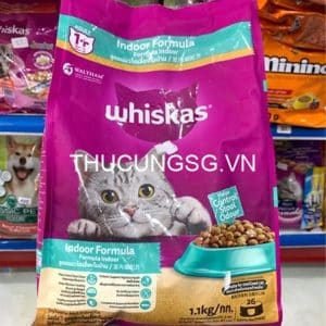 Thức ăn cho mèo Whiskas Indoor 1.1kg