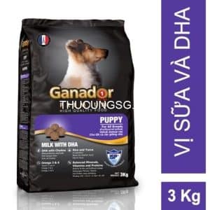 Thức ăn chó Ganador Puppy 3kg DHA,sữa - gói