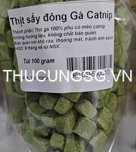 Thịt sấy gà catnip 100g (dùng mix) - Gói 100g