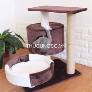 Trụ cào móng cho mèo nhà tròn cattree