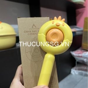 Lược chải lông nút bấm hình gà