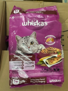 Thức ăn mèo Whiskas Cá Saba Nướng 1.2kg
