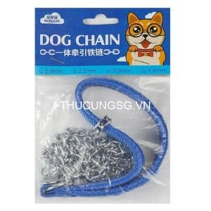 Dây xích kèm vòng cổ tay cầm vải dù