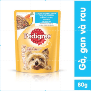 Sốt chó lớn pedigree 80g vị gà gan rau