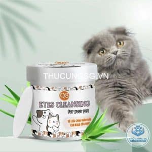 Bông lau mắt cho mèo Q8(Hộp 100pcs)