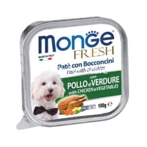 Pate chó Monge vị gà và rau - hộp