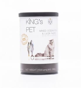 Pate hỗn hợp cá Kingspet lon 380g(cho mèo) - lon